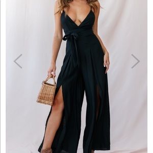 Selfie Leslie black jumpsuit